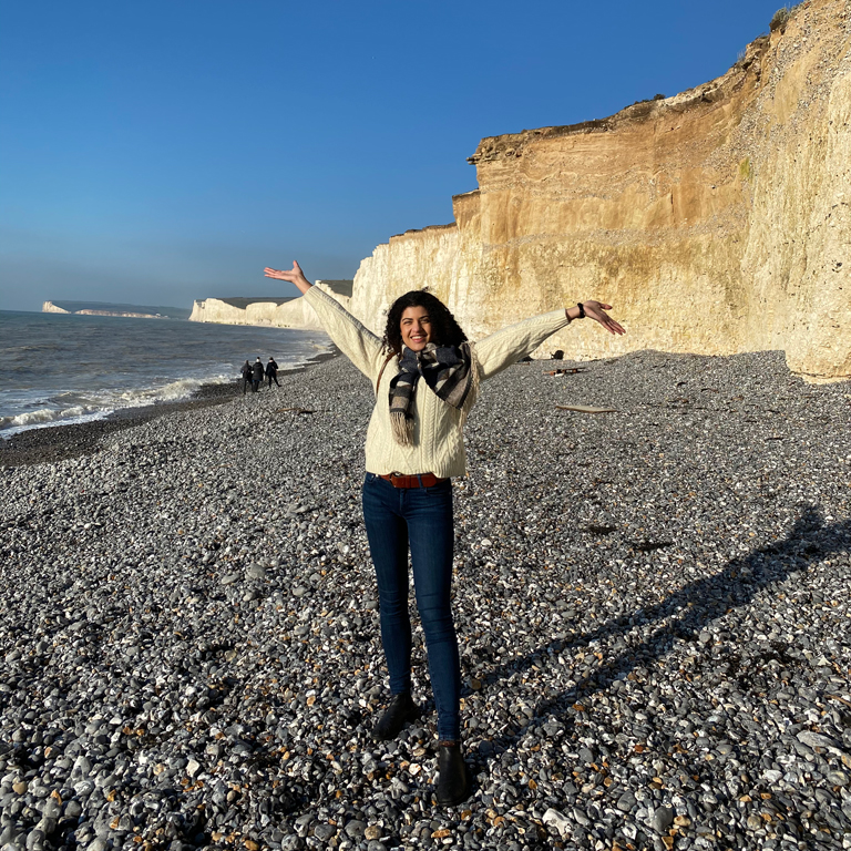 Alyse Tucker Bounds on the south coast of England.